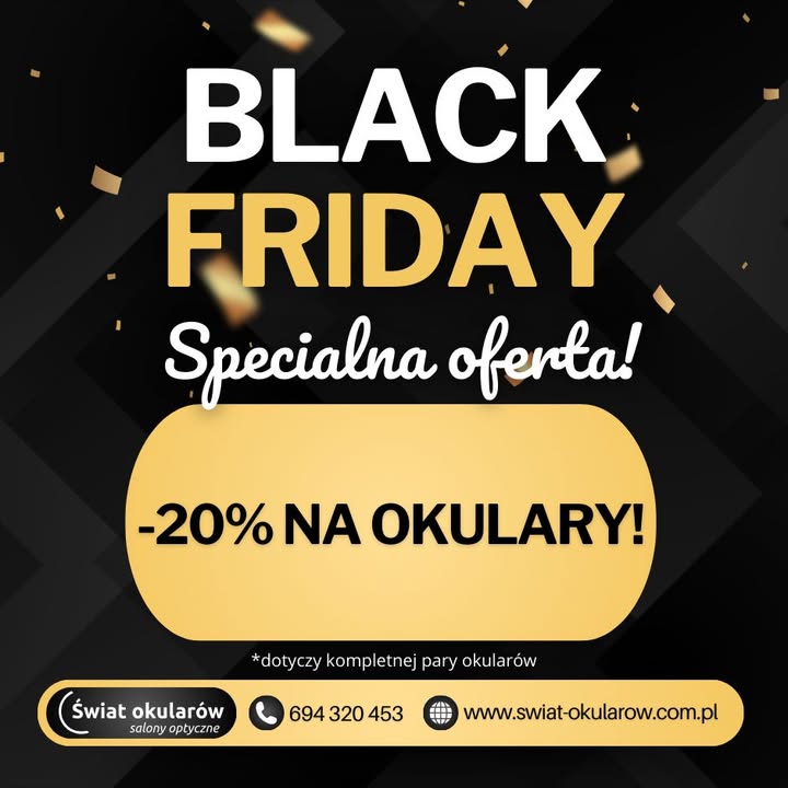 BLACK FRIDAY w Świecie Okularów!